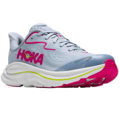 Clifton 10 Big Kids Running Shoe Overcast/Neon Dragonfruit