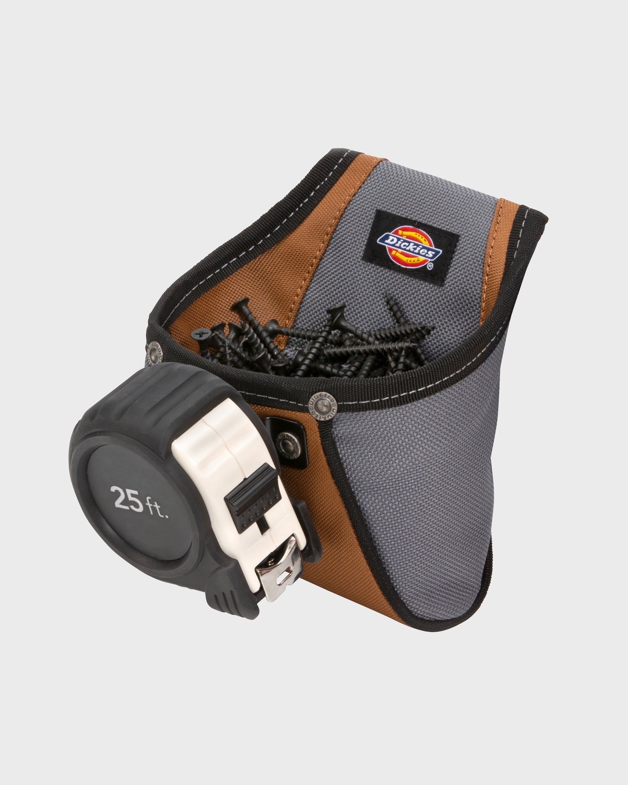 Rigid Nail / Screw Work Pouch with Tape Measure Clip
