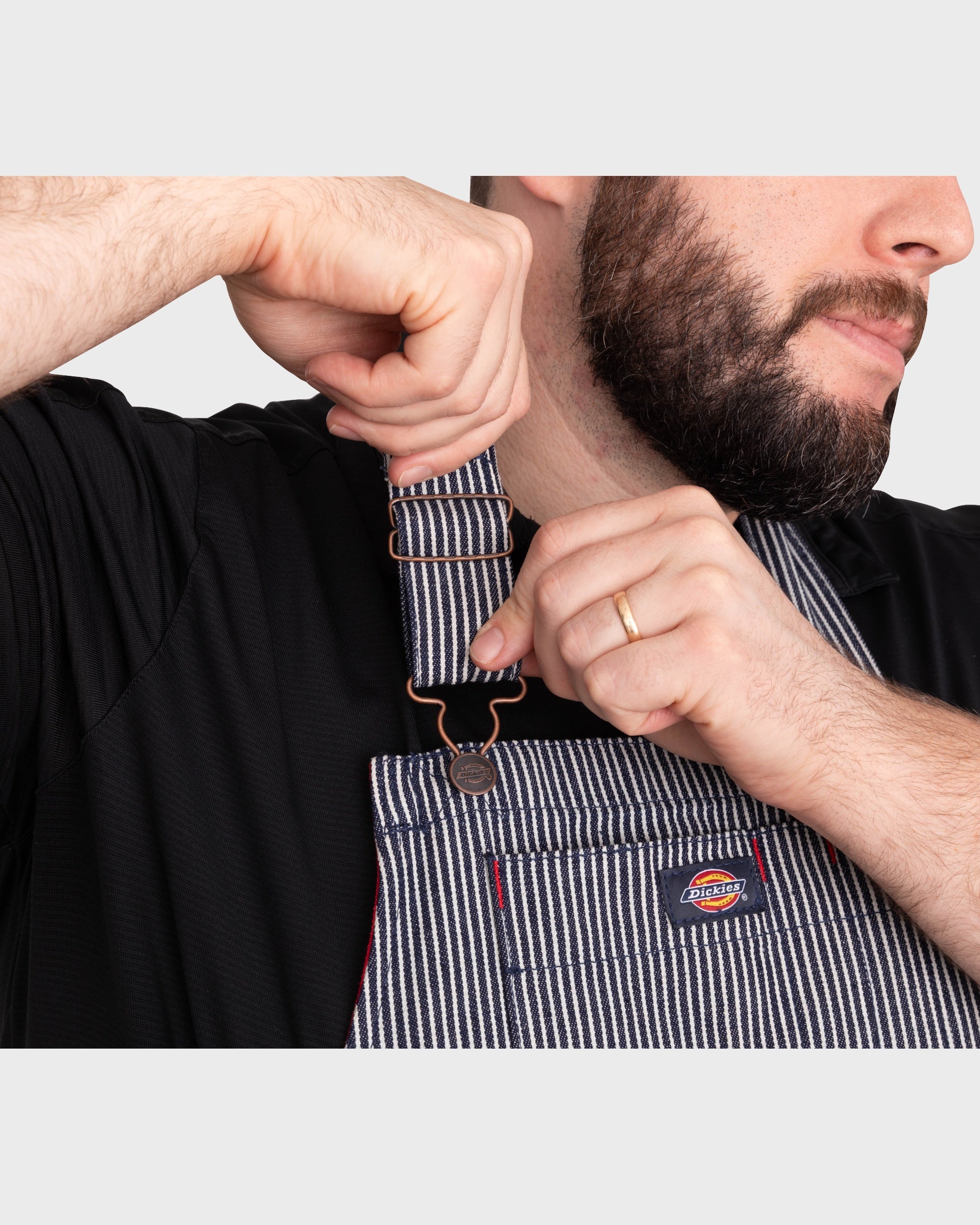 Hickory Stripe Canvas Apron