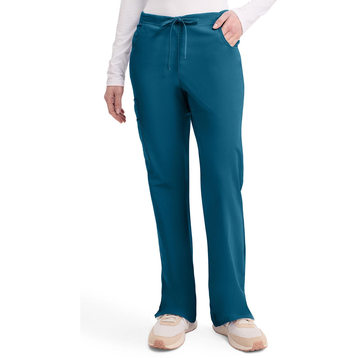 Women's EDS Signature Mid Rise Drawstring Cargo Scrub Pant