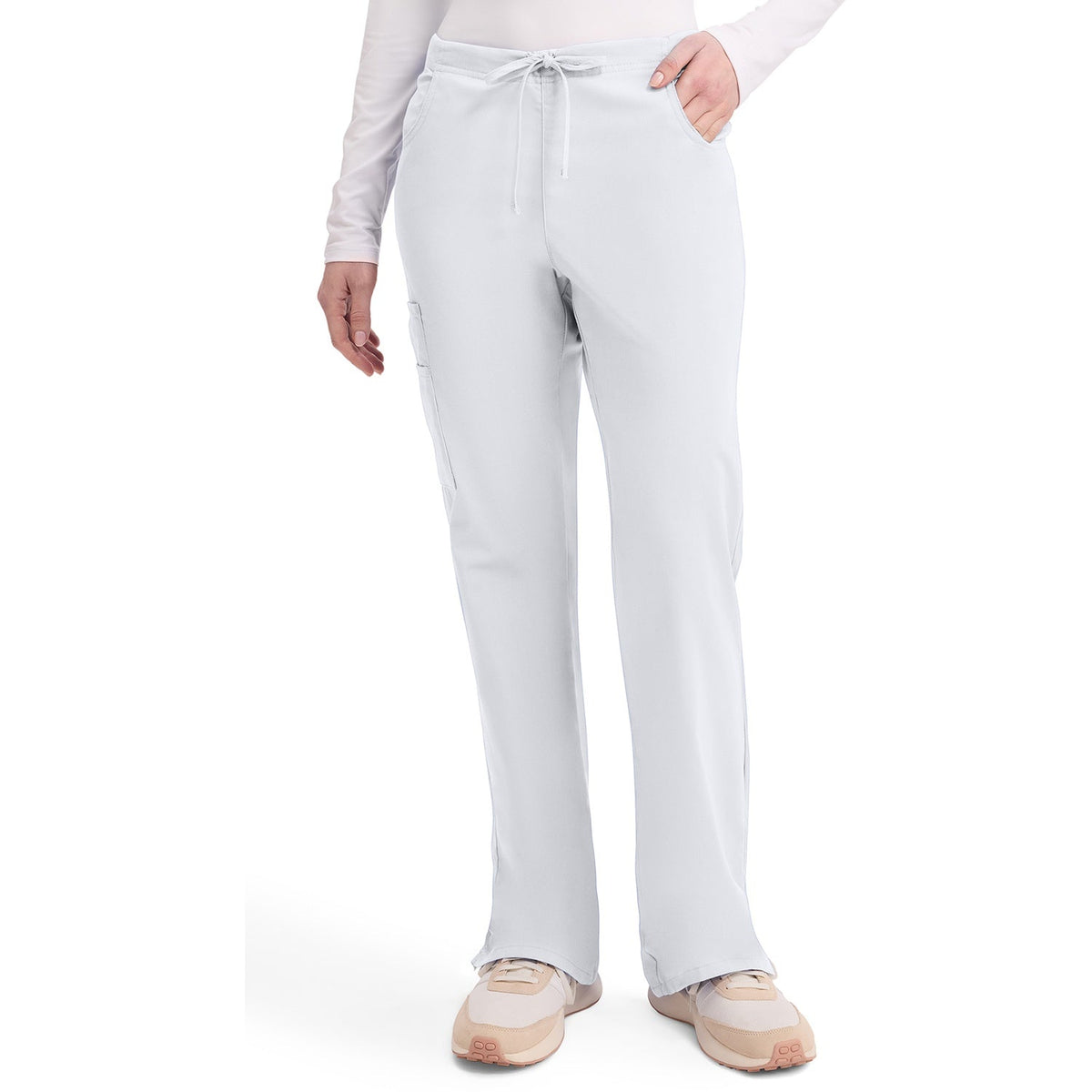 Women's EDS Signature Mid Rise Drawstring Cargo Scrub Pant