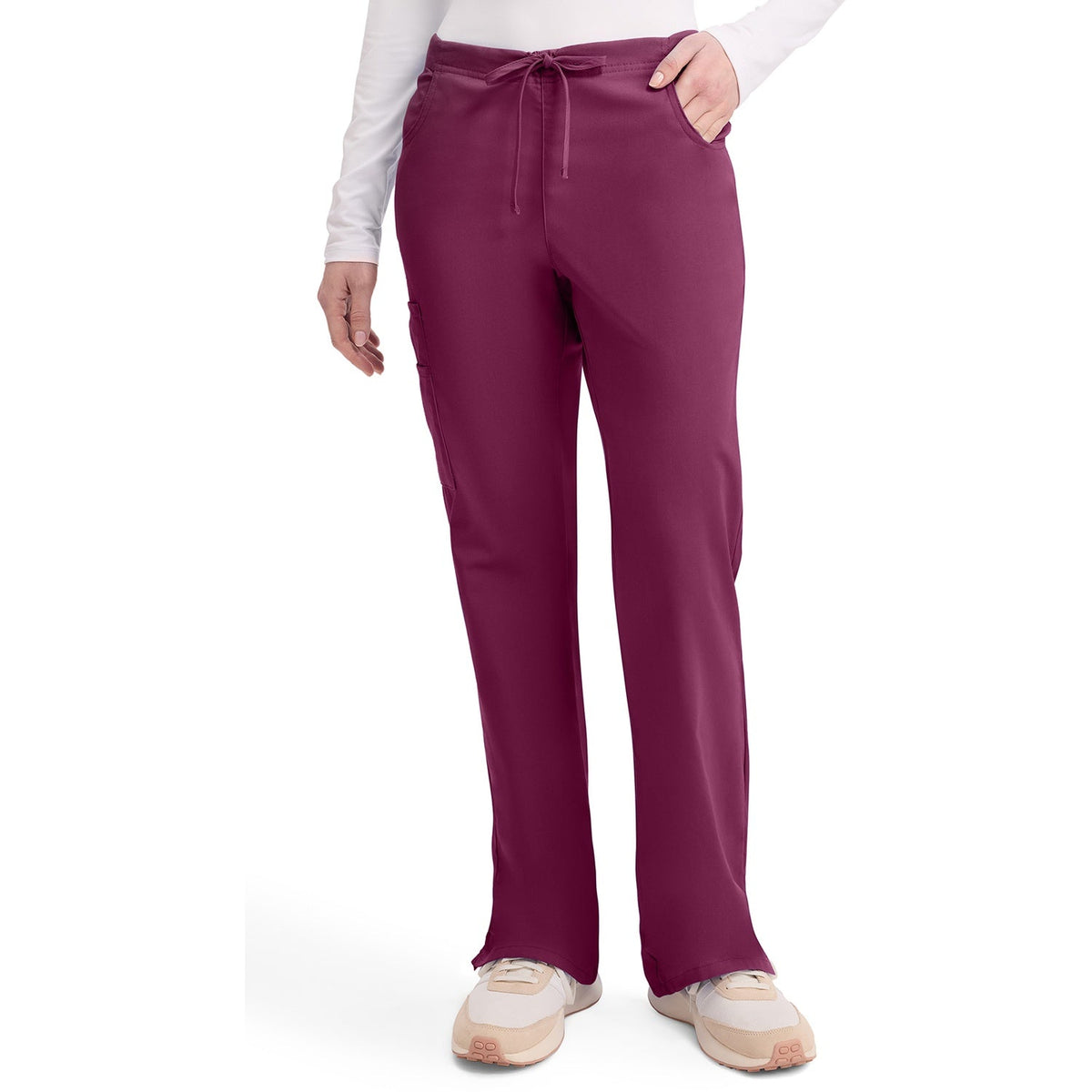 Women's EDS Signature Mid Rise Drawstring Cargo Scrub Pant