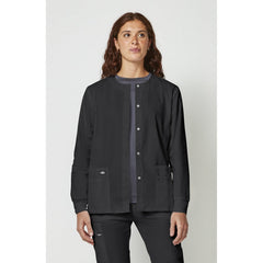 Women's EDS Signature Snap Front Warm-Up Scrub Jacket