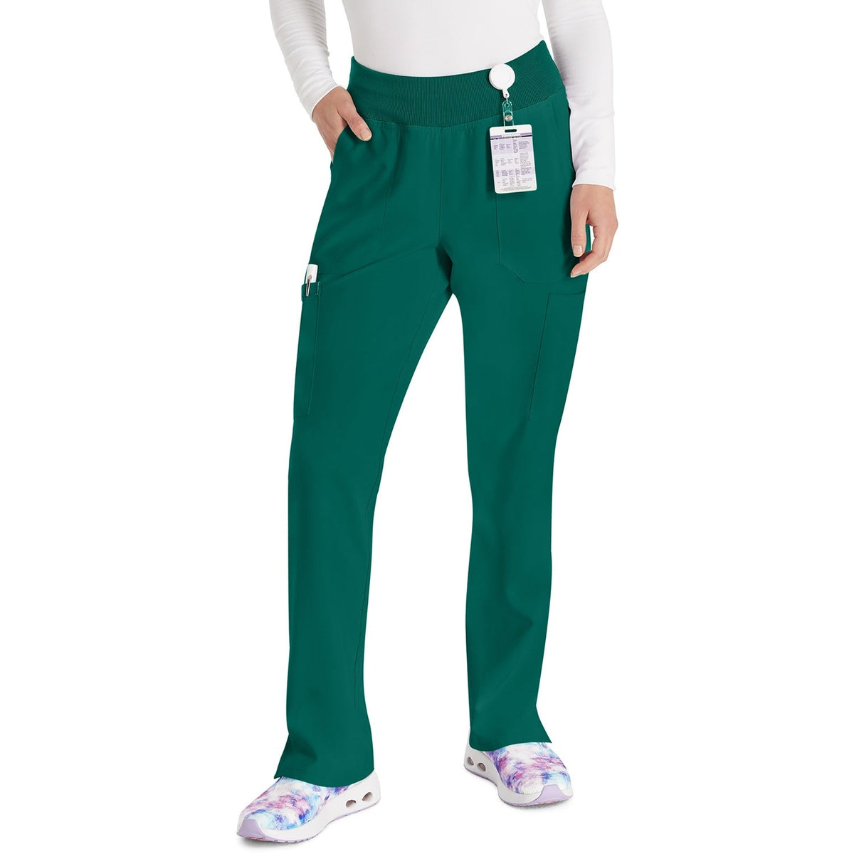 Women's EDS Essentials Natural Rise Tapered Leg Pull-On Scrub Pant