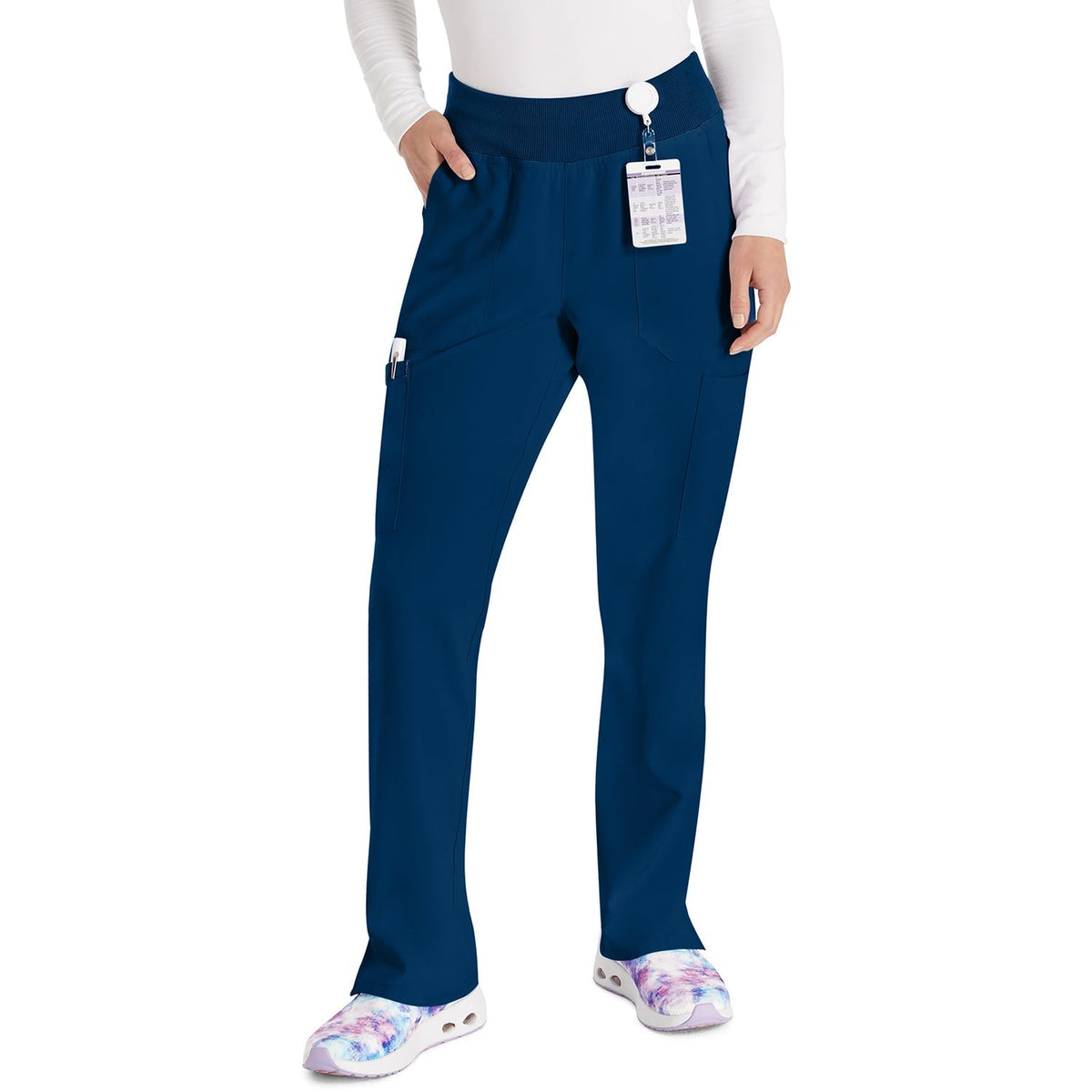 Women's EDS Essentials Natural Rise Tapered Leg Pull-On Scrub Pant