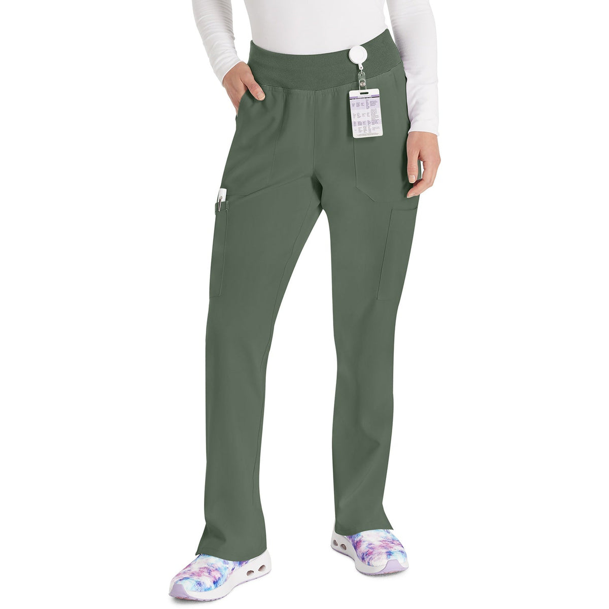 Women's EDS Essentials Natural Rise Tapered Leg Pull-On Scrub Pant