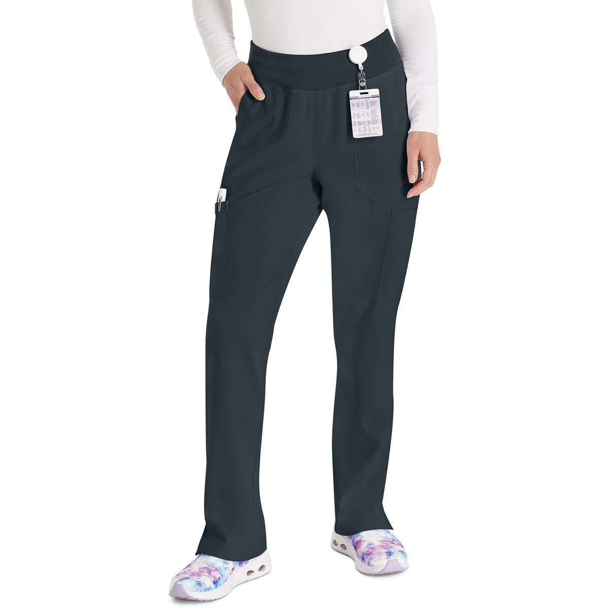 Women's EDS Essentials Natural Rise Tapered Leg Pull-On Scrub Pant