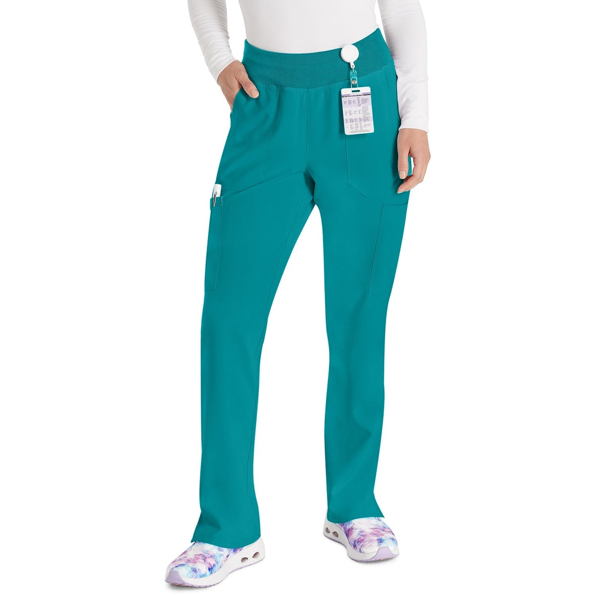 Women's EDS Essentials Natural Rise Tapered Leg Pull-On Scrub Pant