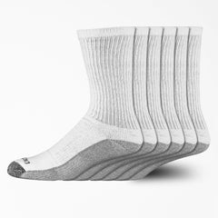 Moisture Control Crew Work Socks, Size 6-12, 6-Pack