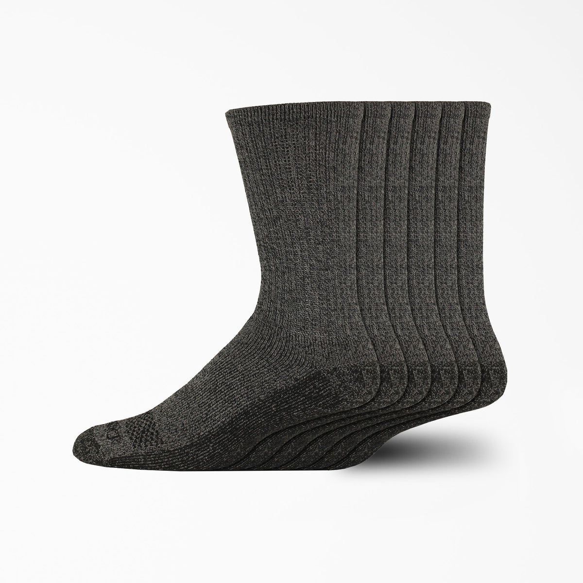 Moisture Control Crew Work Socks, Size 6-12, 6-Pack