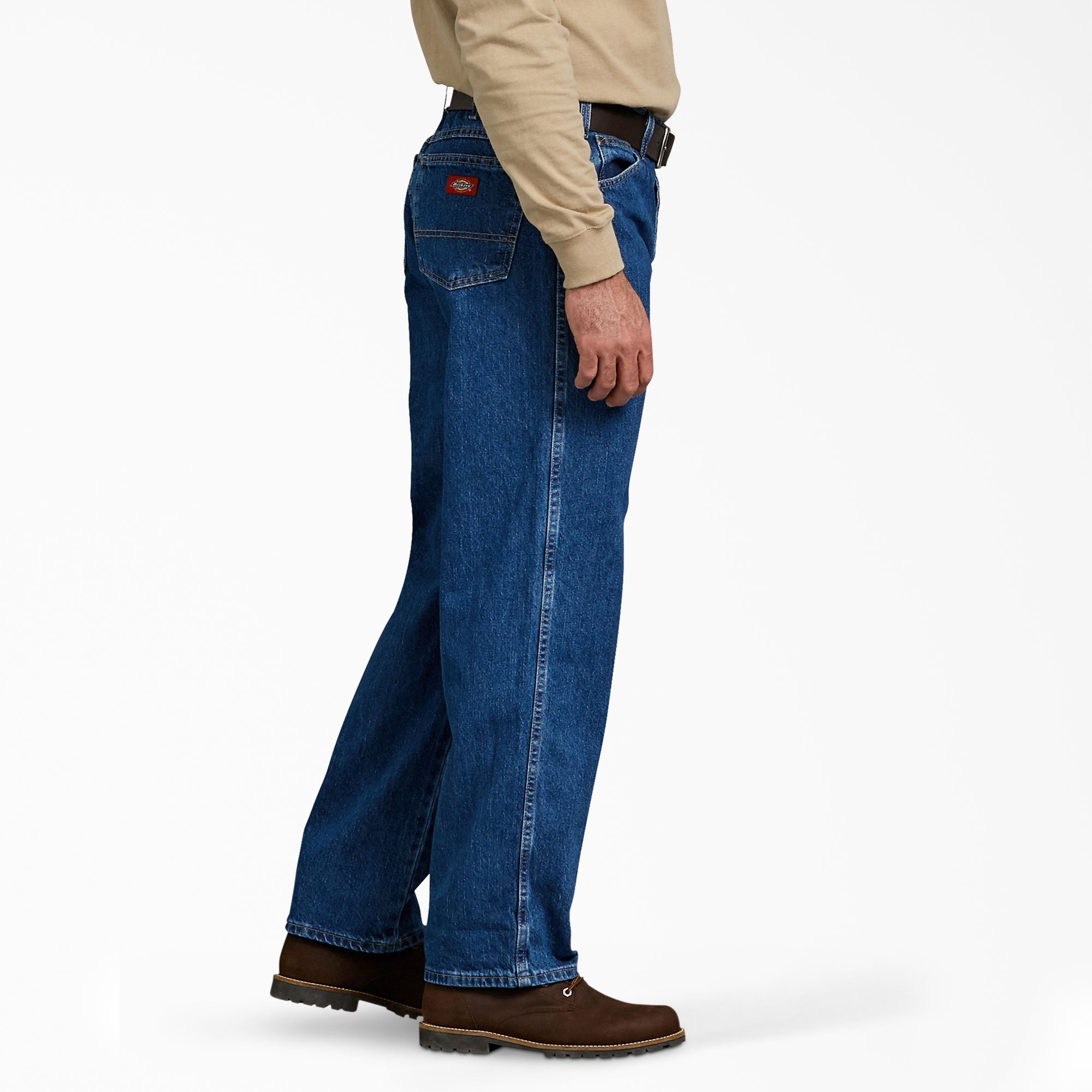 Relaxed Fit Straight Leg Heavyweight Denim Jeans