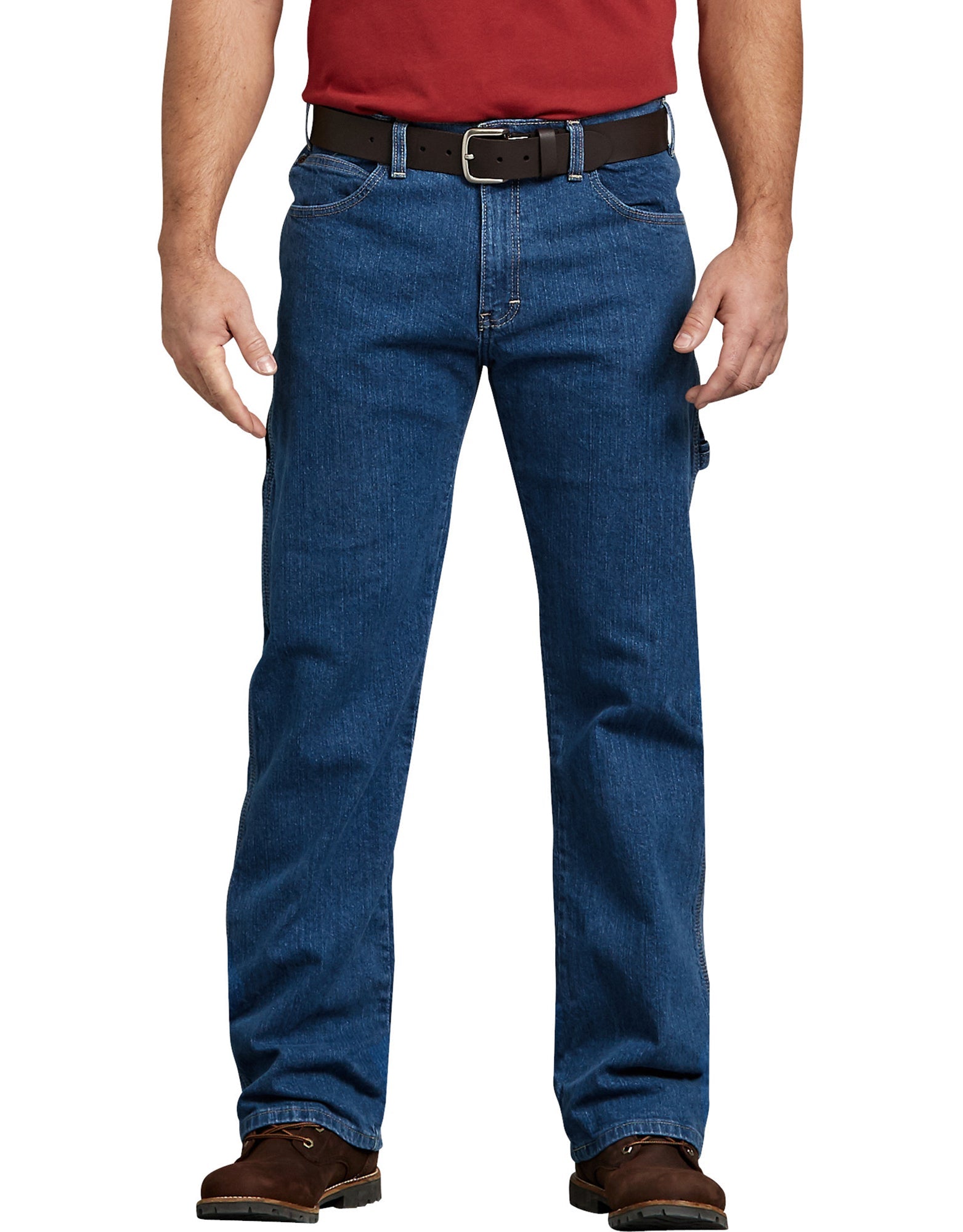 Relaxed Fit Straight Leg Carpenter Denim Jeans