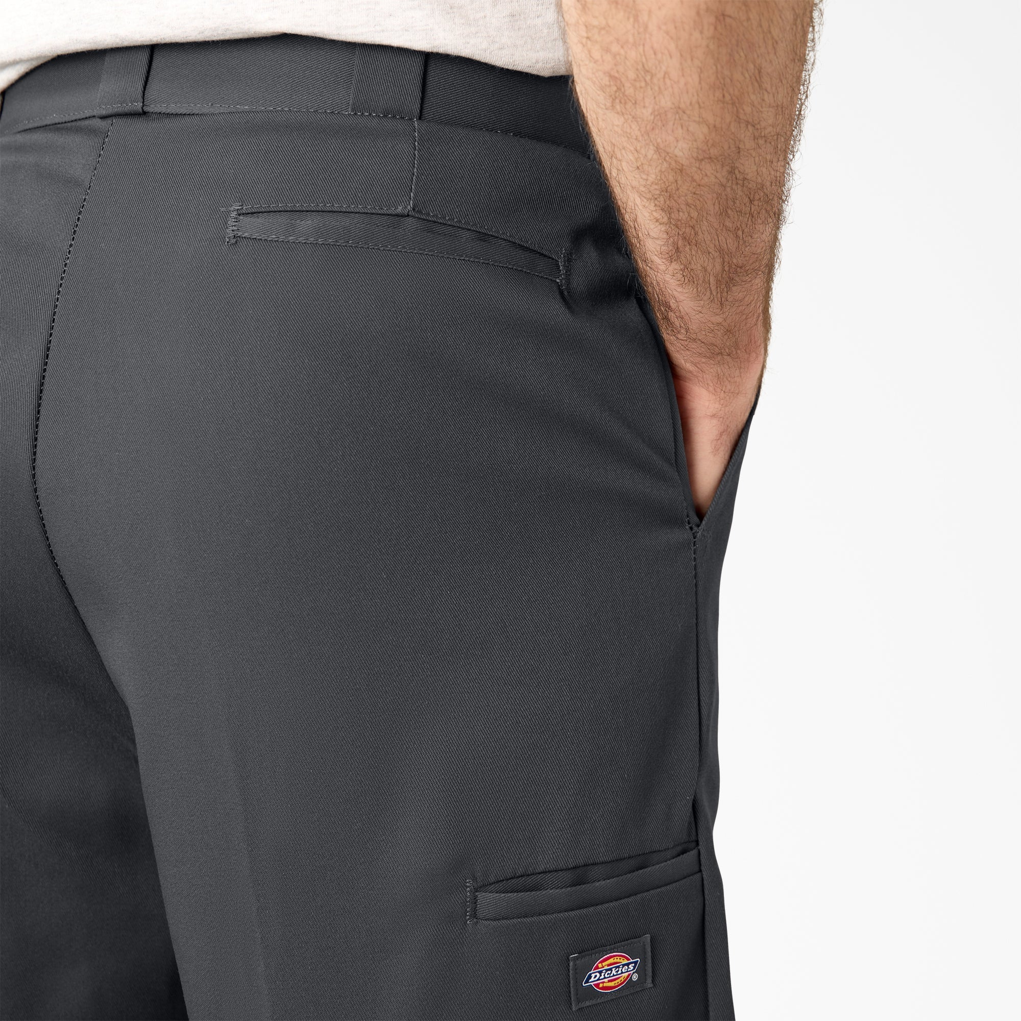 Loose Fit Flat Front Work Shorts, 13"