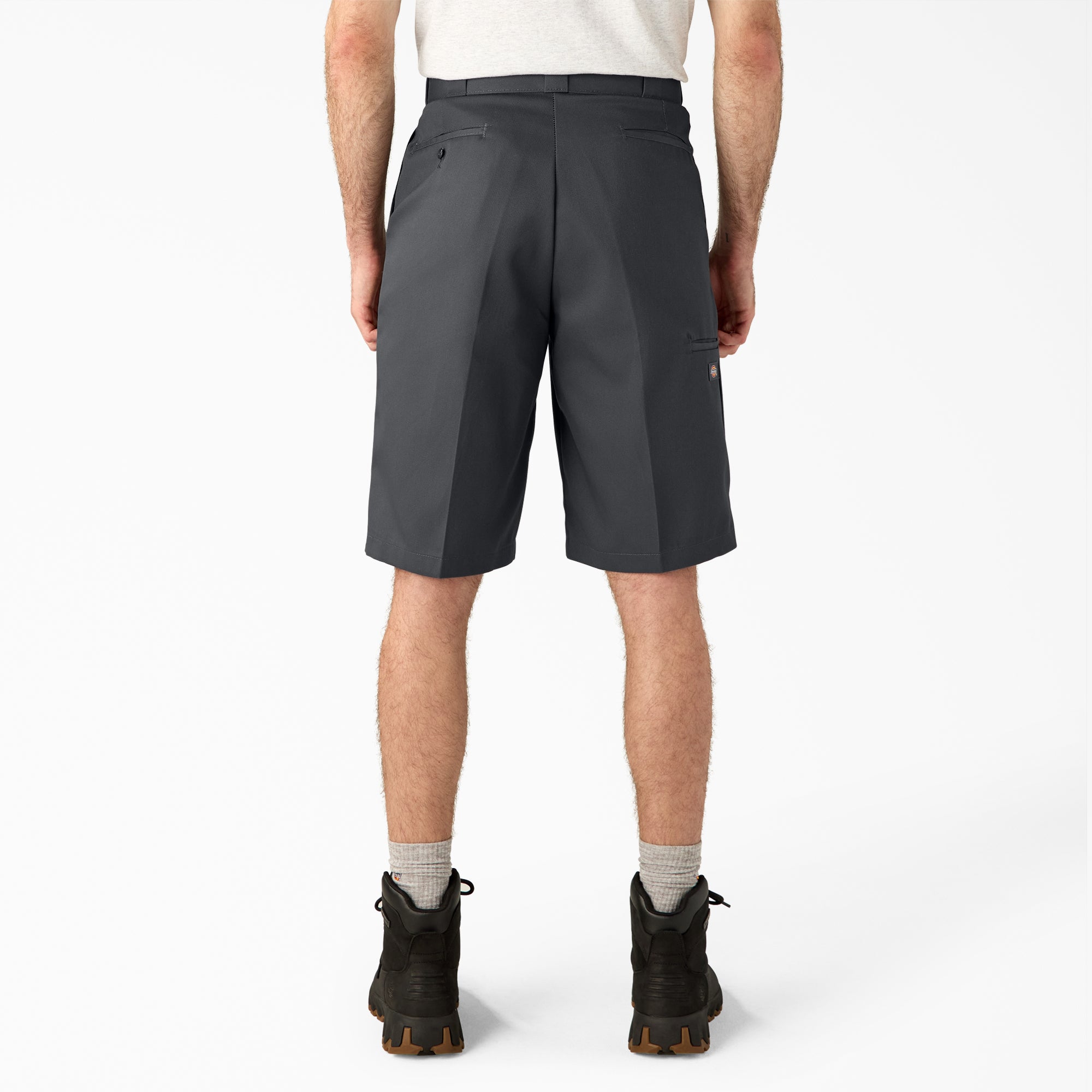 Loose Fit Flat Front Work Shorts, 13"