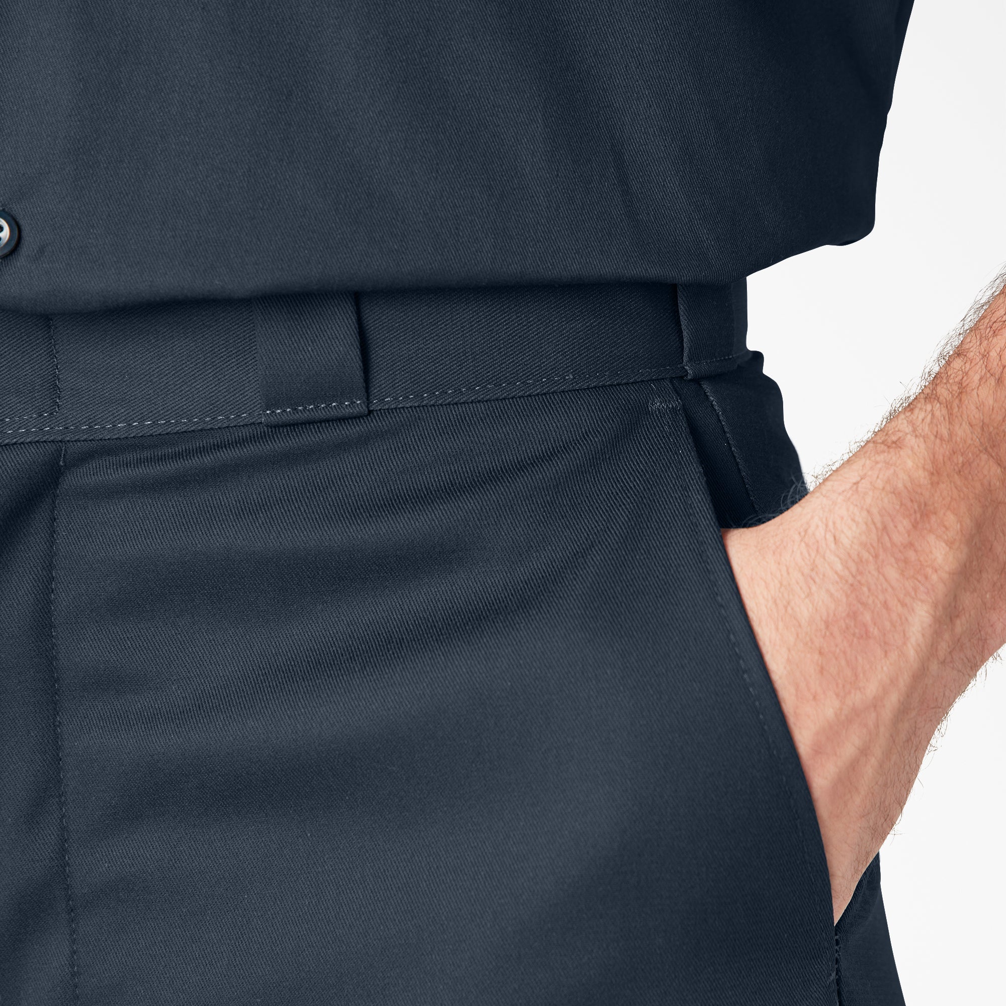 Loose Fit Flat Front Work Shorts, 13"