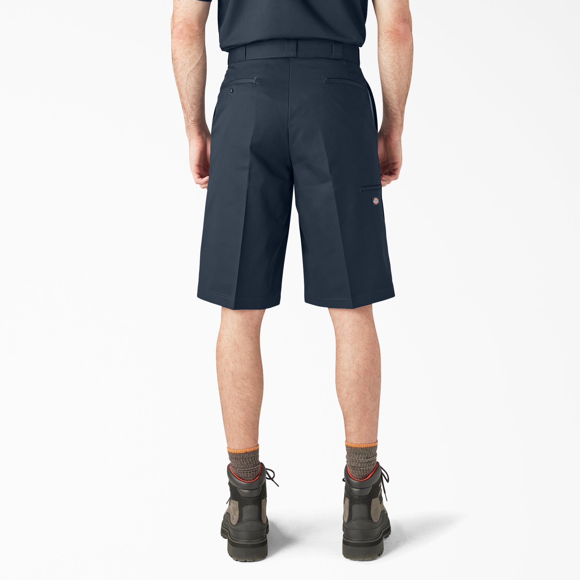Loose Fit Flat Front Work Shorts, 13"