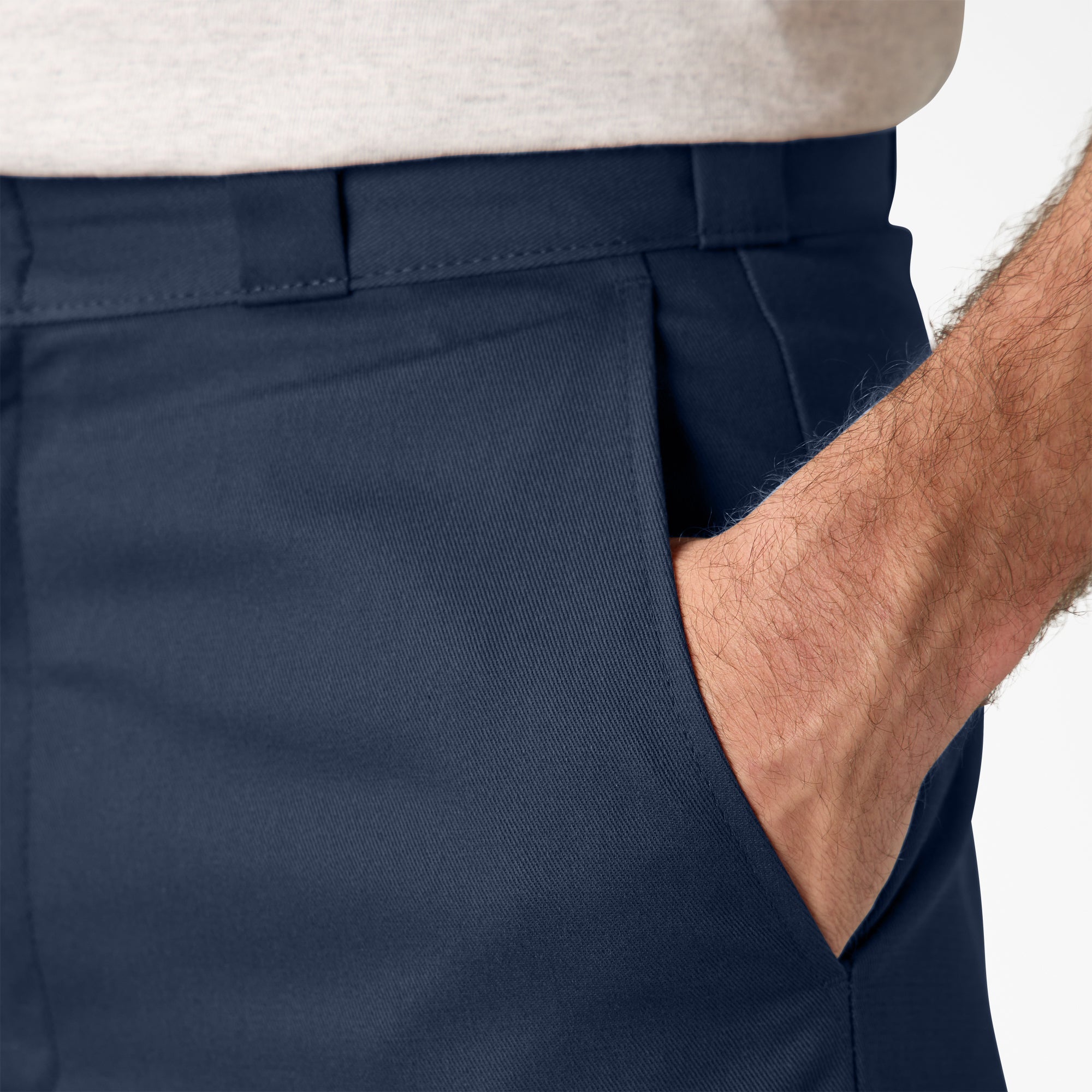 Loose Fit Flat Front Work Shorts, 13"