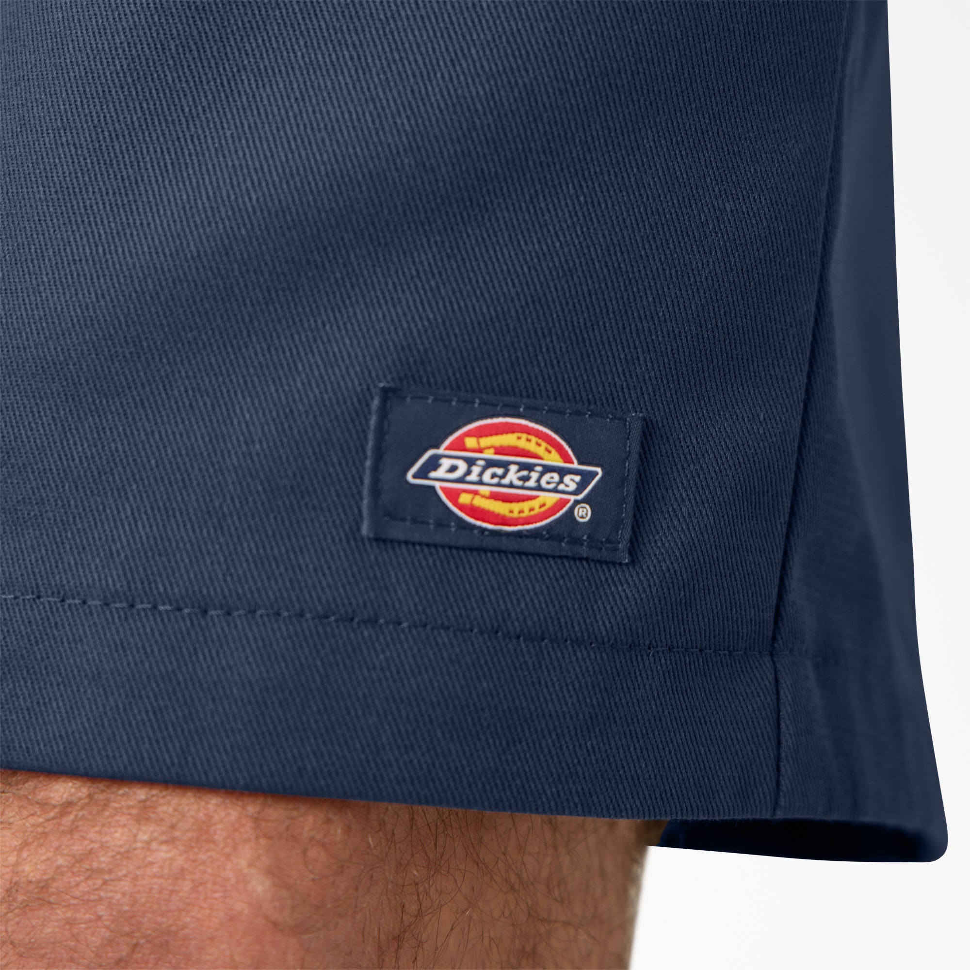 Loose Fit Flat Front Work Shorts, 13"