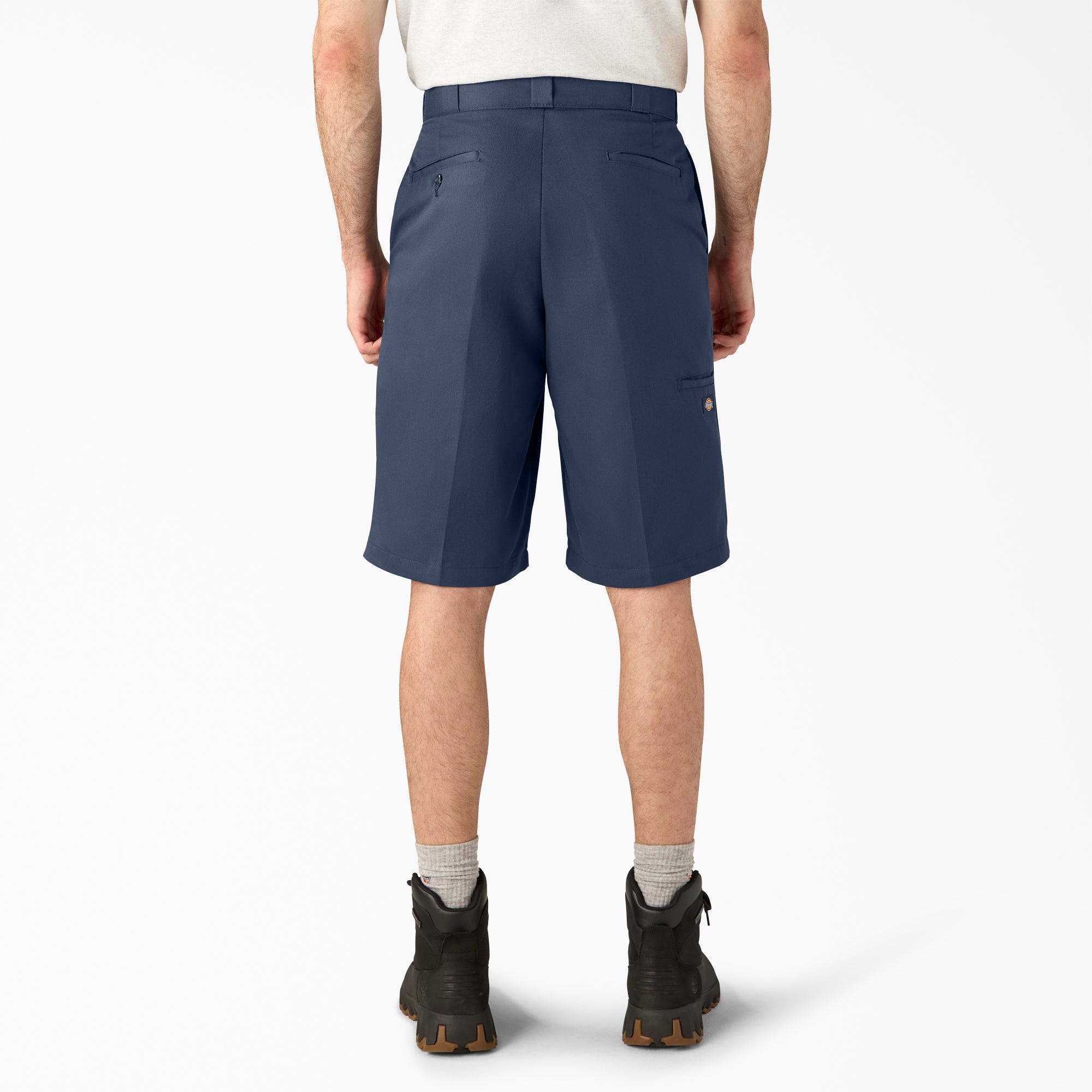 Loose Fit Flat Front Work Shorts, 13"