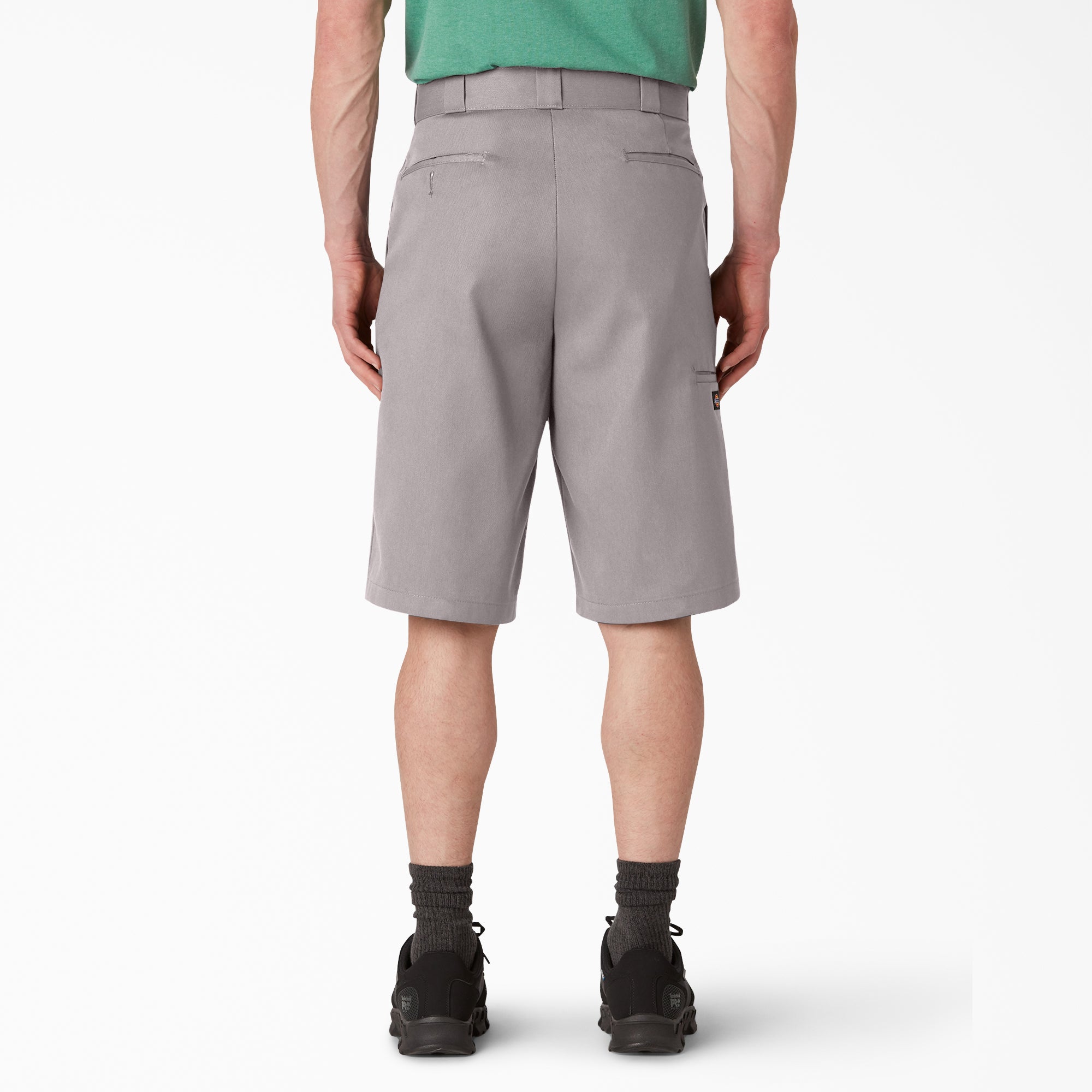 Loose Fit Flat Front Work Shorts, 13"