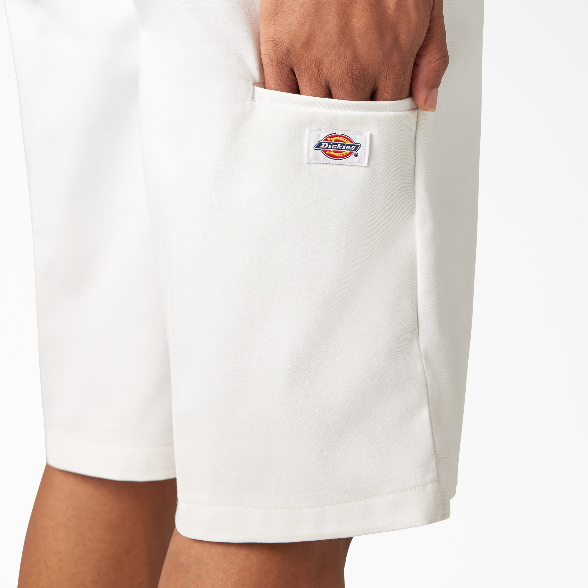 Loose Fit Flat Front Work Shorts, 13"