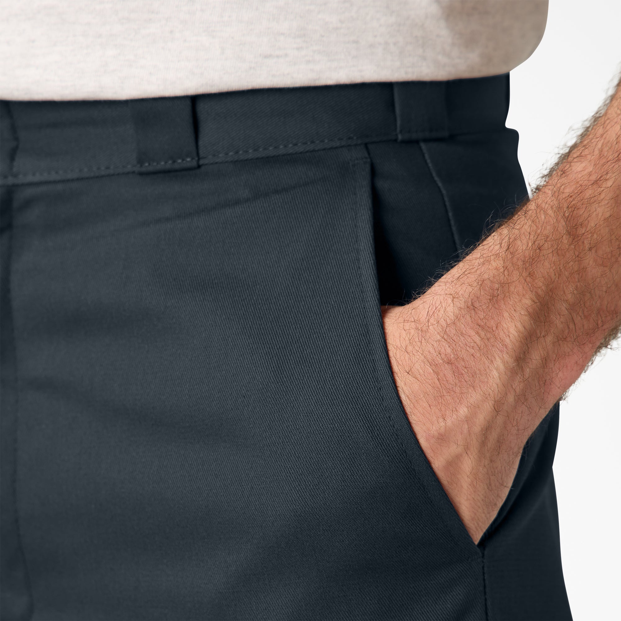 Loose Fit Flat Front Work Shorts, 13"