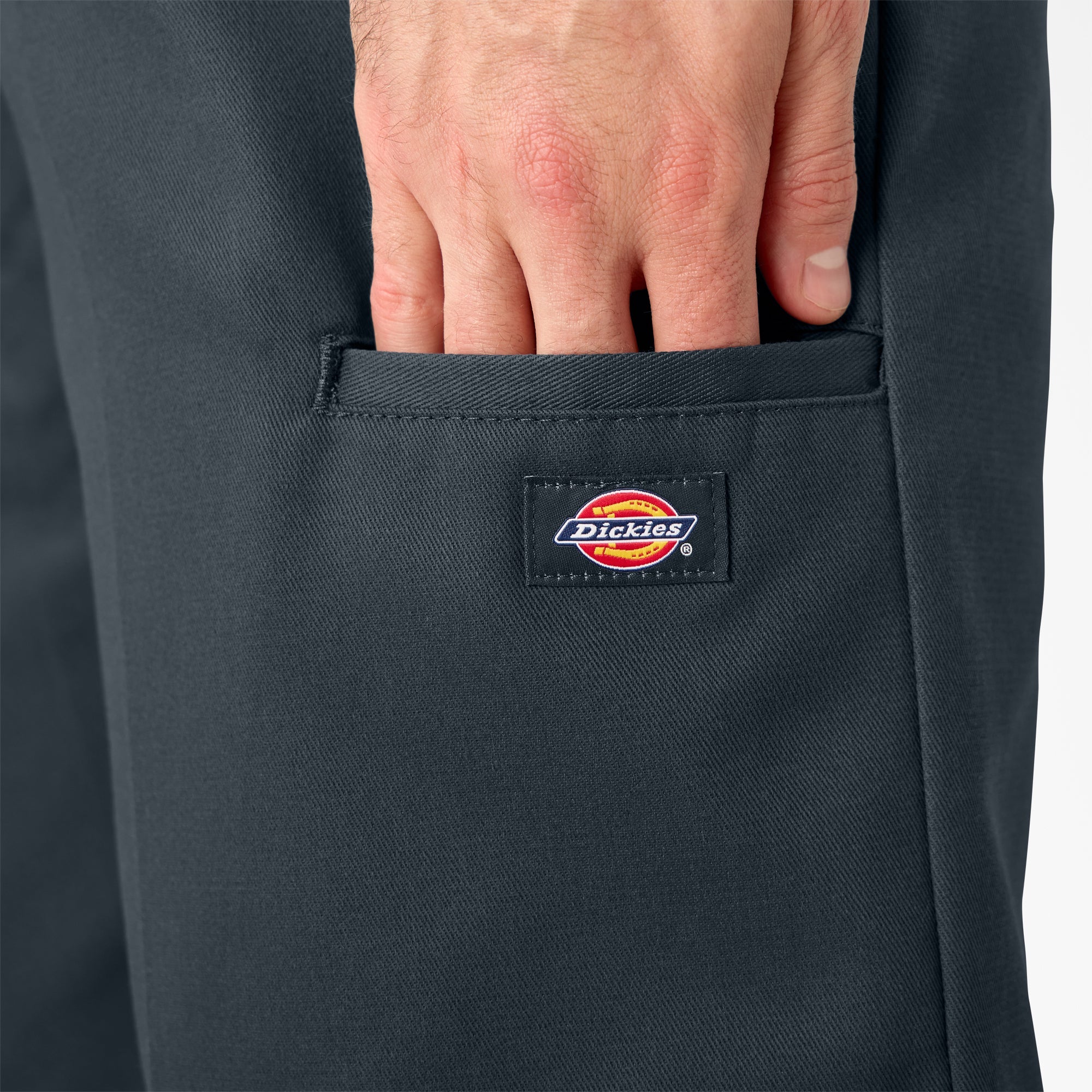 Loose Fit Flat Front Work Shorts, 13"