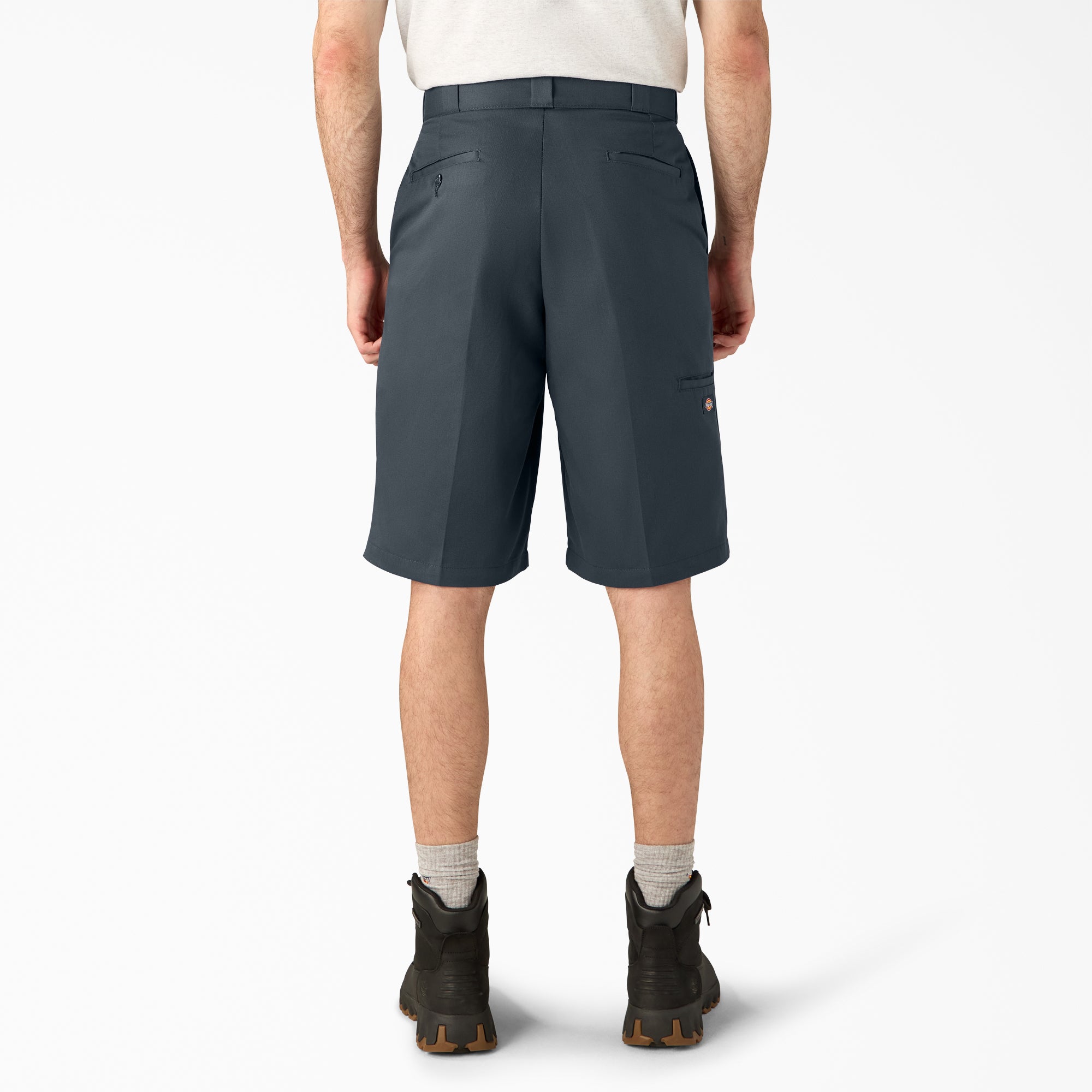 Loose Fit Flat Front Work Shorts, 13"