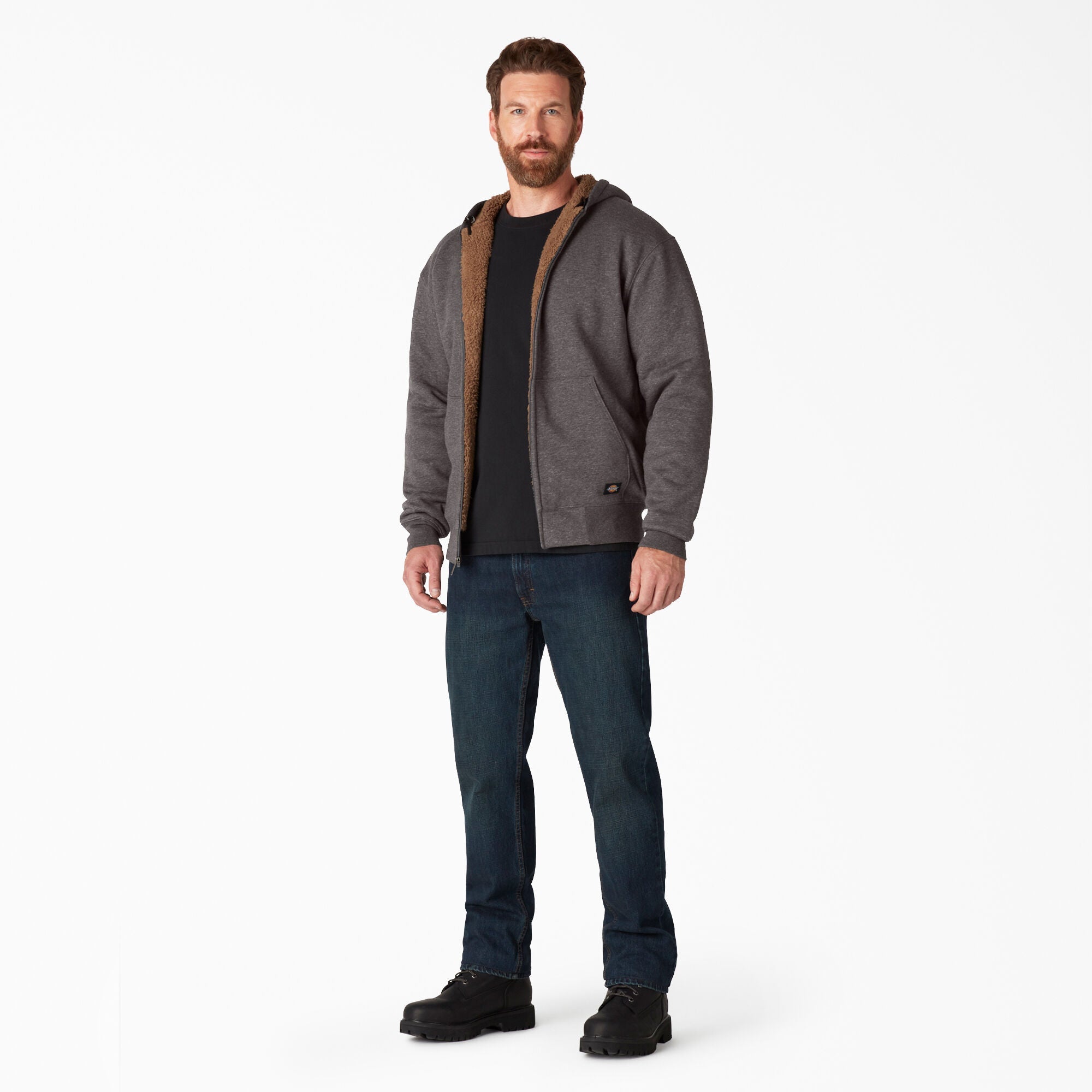 High Pile Fleece Lined Full Zip Hoodie