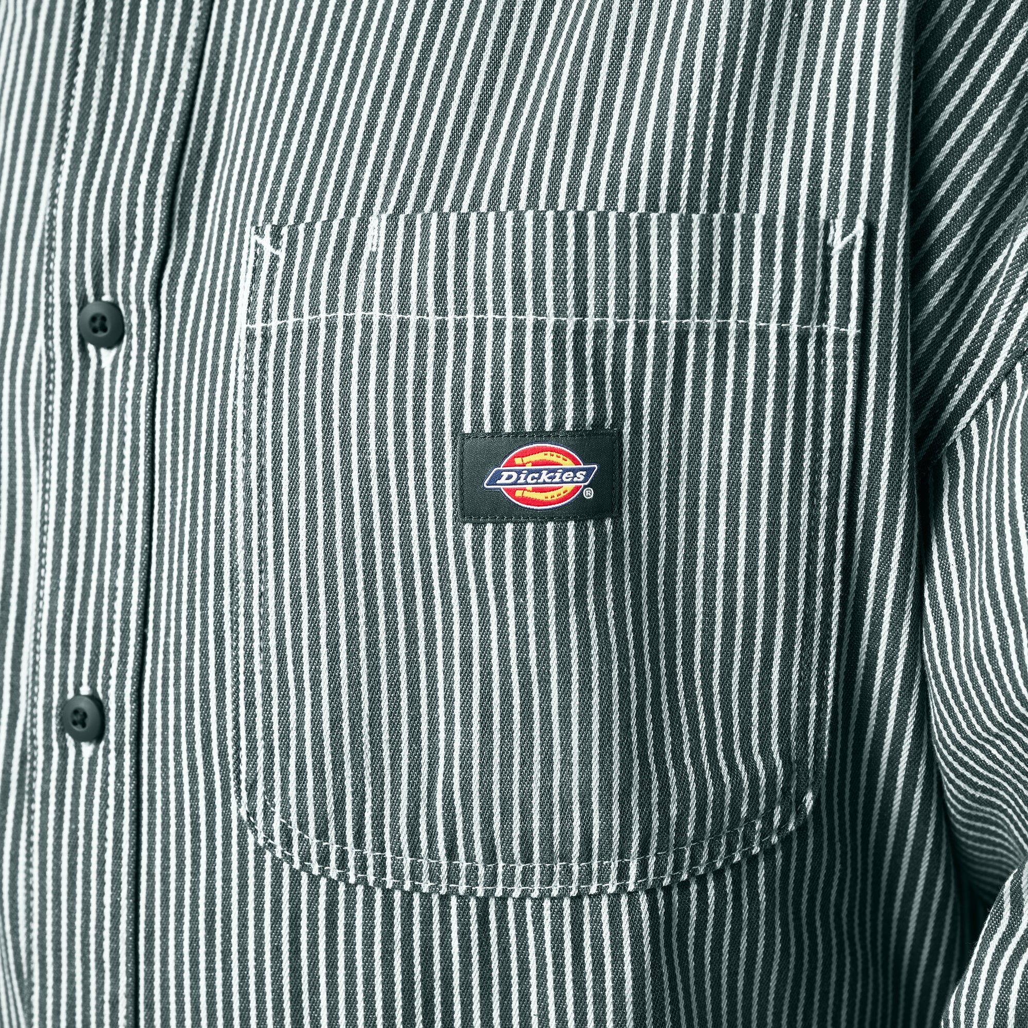 Hickory Stripe Button-Up Shirt