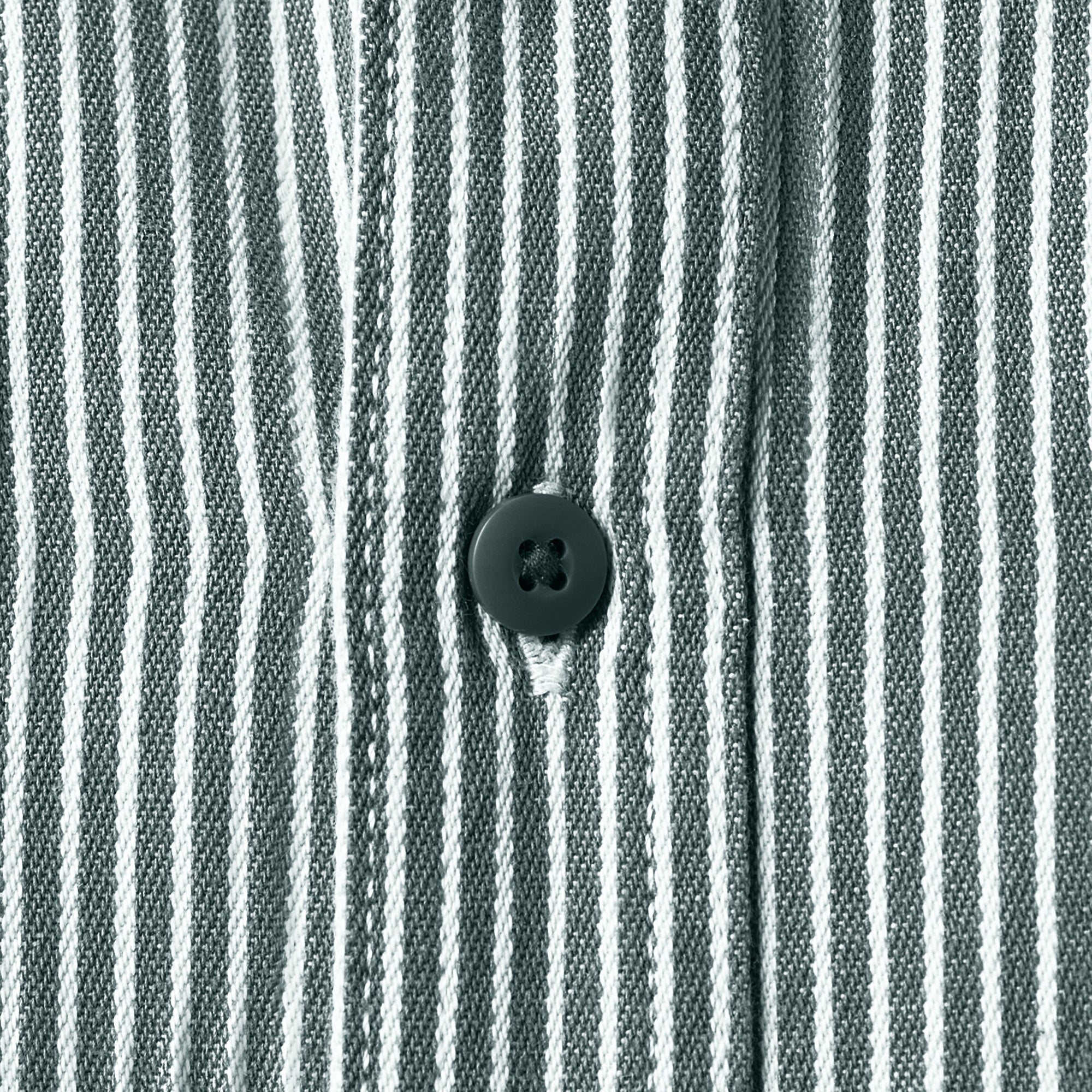 Hickory Stripe Button-Up Shirt