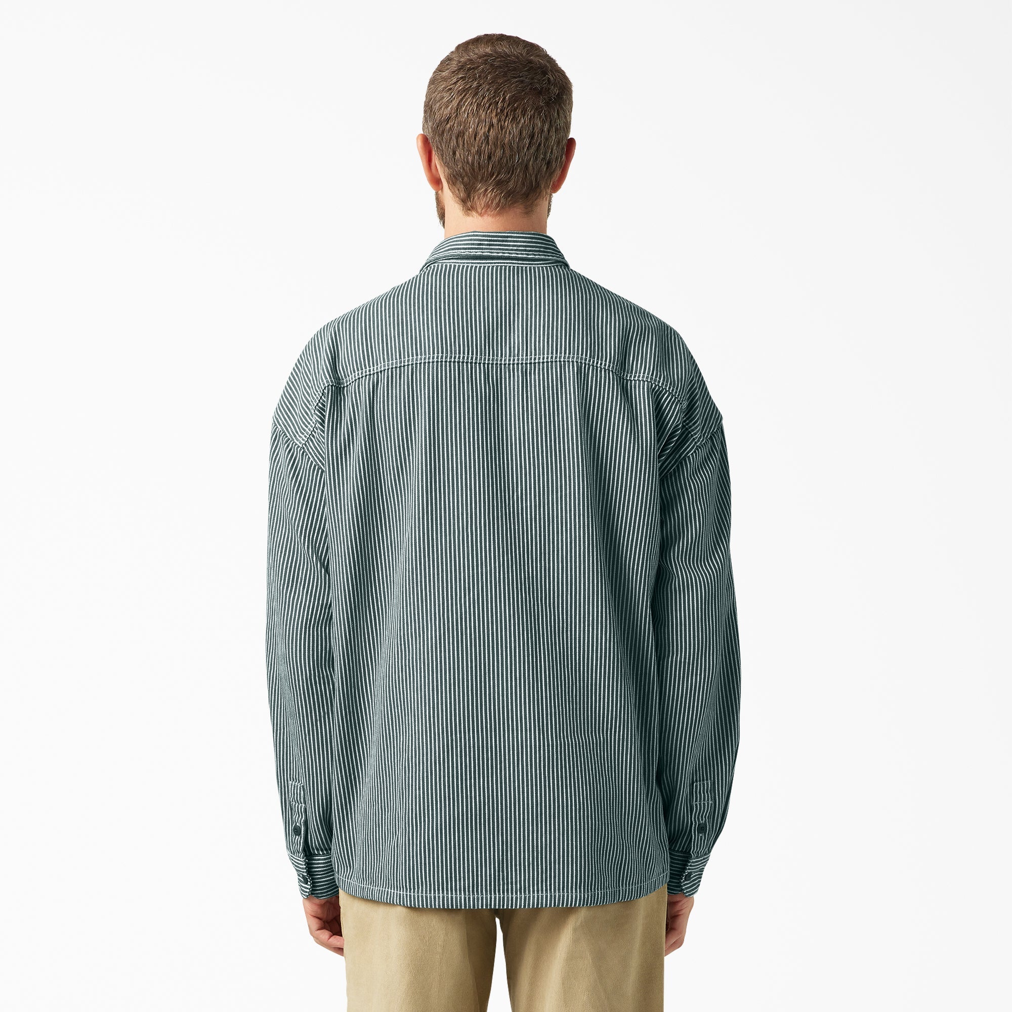 Hickory Stripe Button-Up Shirt