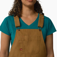 Women's Relaxed Fit Bib Shortalls, 7"