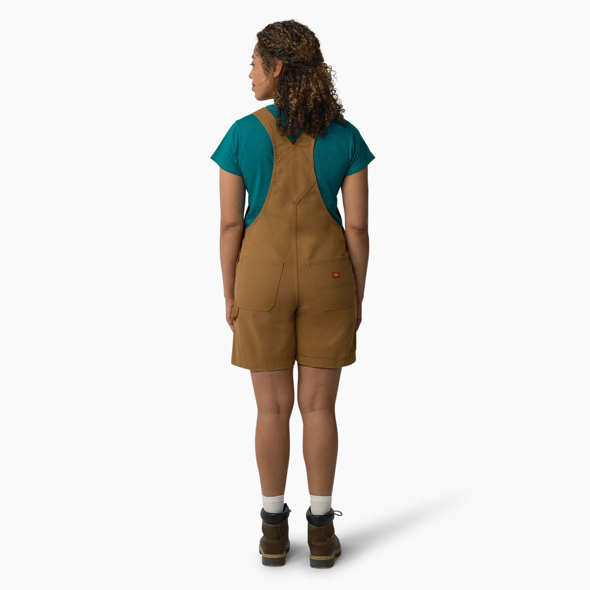 Women's Relaxed Fit Bib Shortalls, 7"