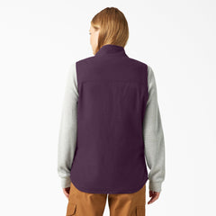 Women's Fleece Lined Duck Canvas Vest