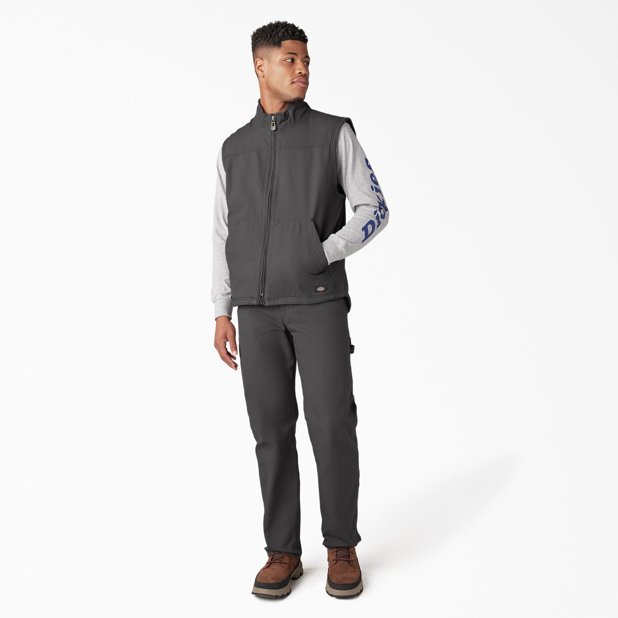 Duck Canvas High Pile Fleece Lined Vest