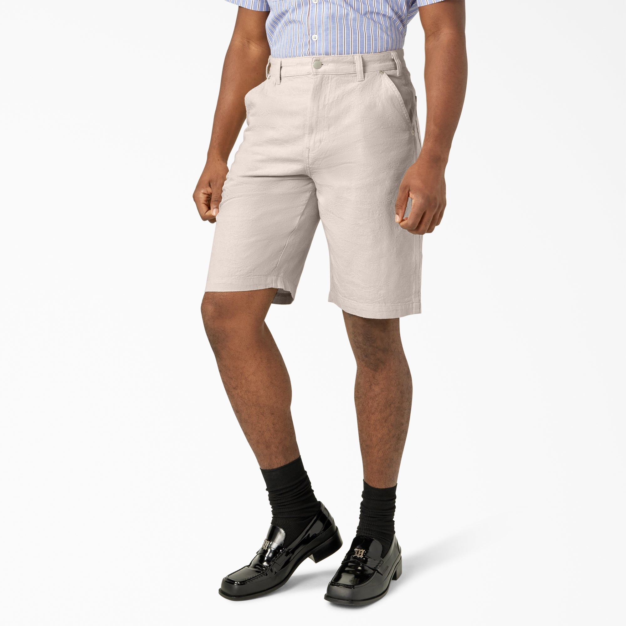 Tonal Jacquard Painter's Shorts, 11"