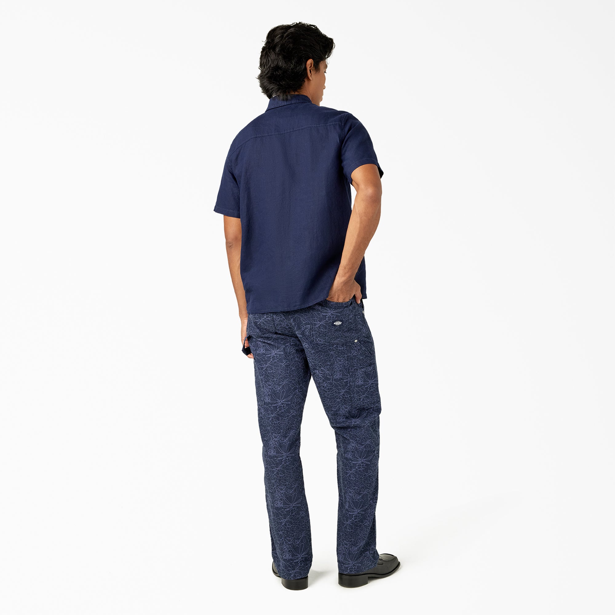 Short Sleeve Linen Work Shirt