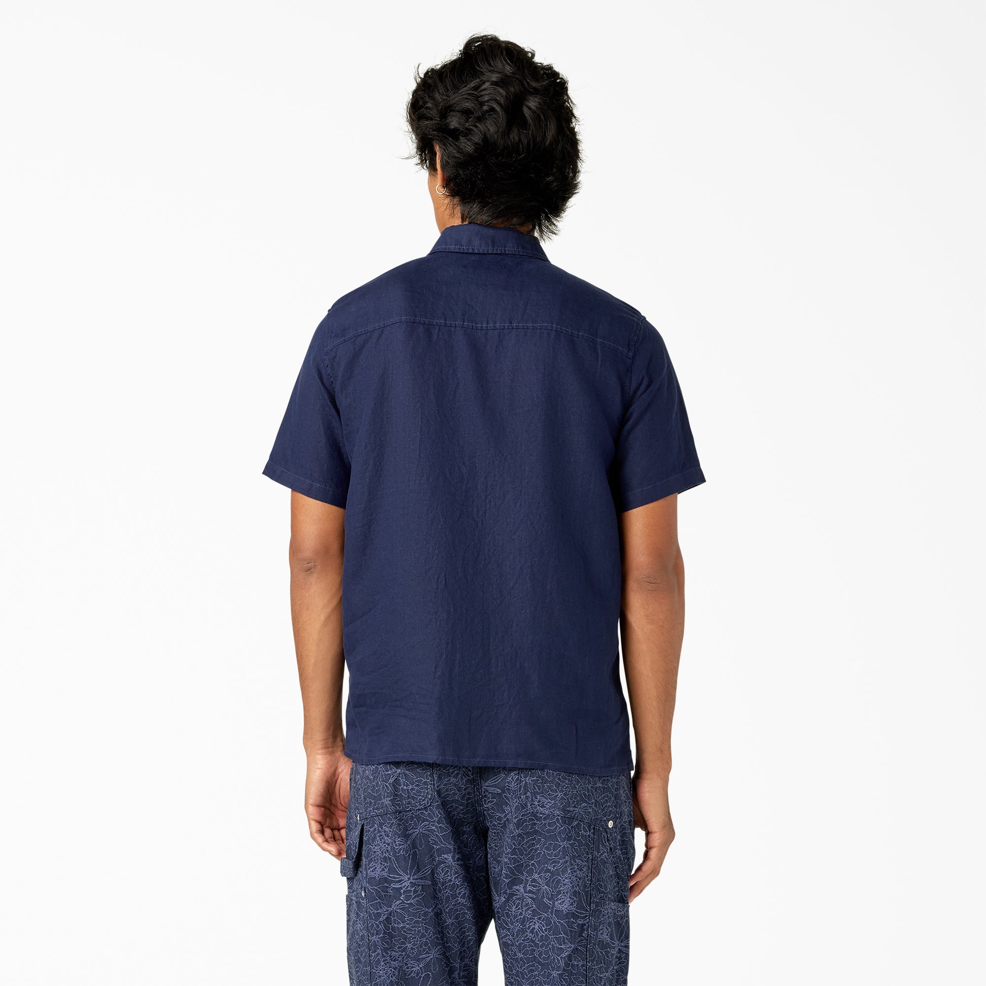 Short Sleeve Linen Work Shirt