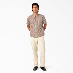 Short Sleeve Striped Service Shirt