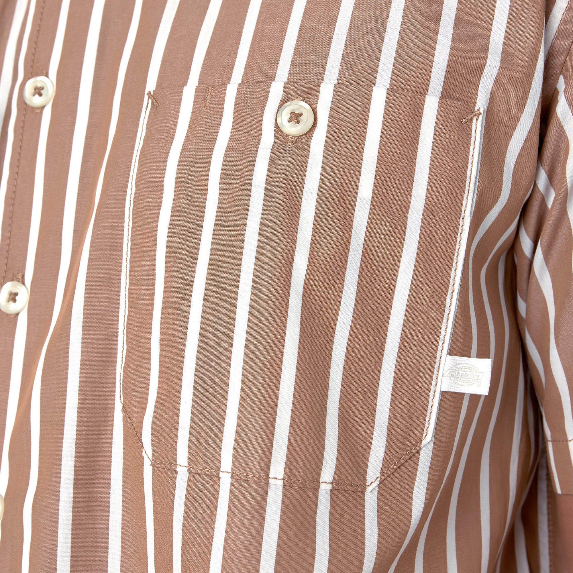 Short Sleeve Striped Service Shirt