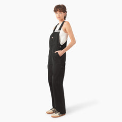 Women's Pinstripe Service Bib Overalls