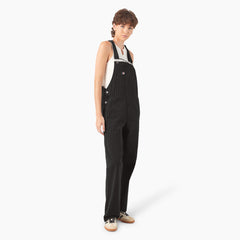 Women's Pinstripe Service Bib Overalls