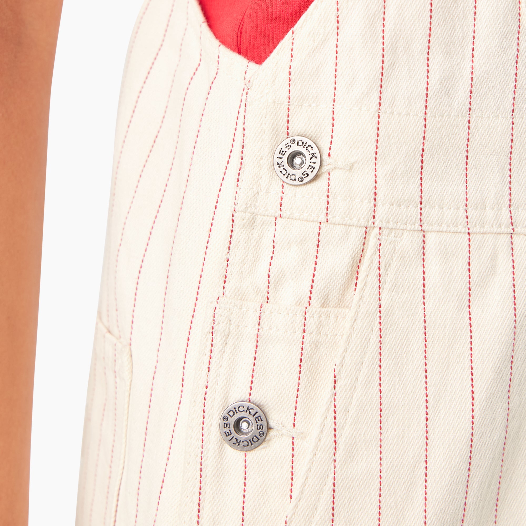 Women's Pinstripe Service Bib Overalls