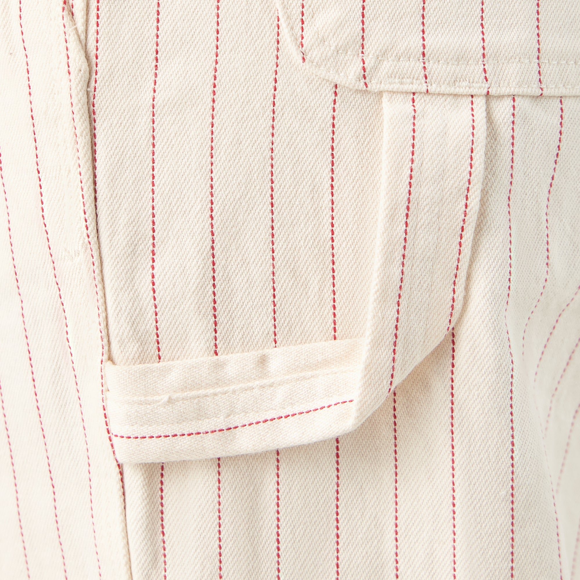 Women's Pinstripe Service Bib Overalls