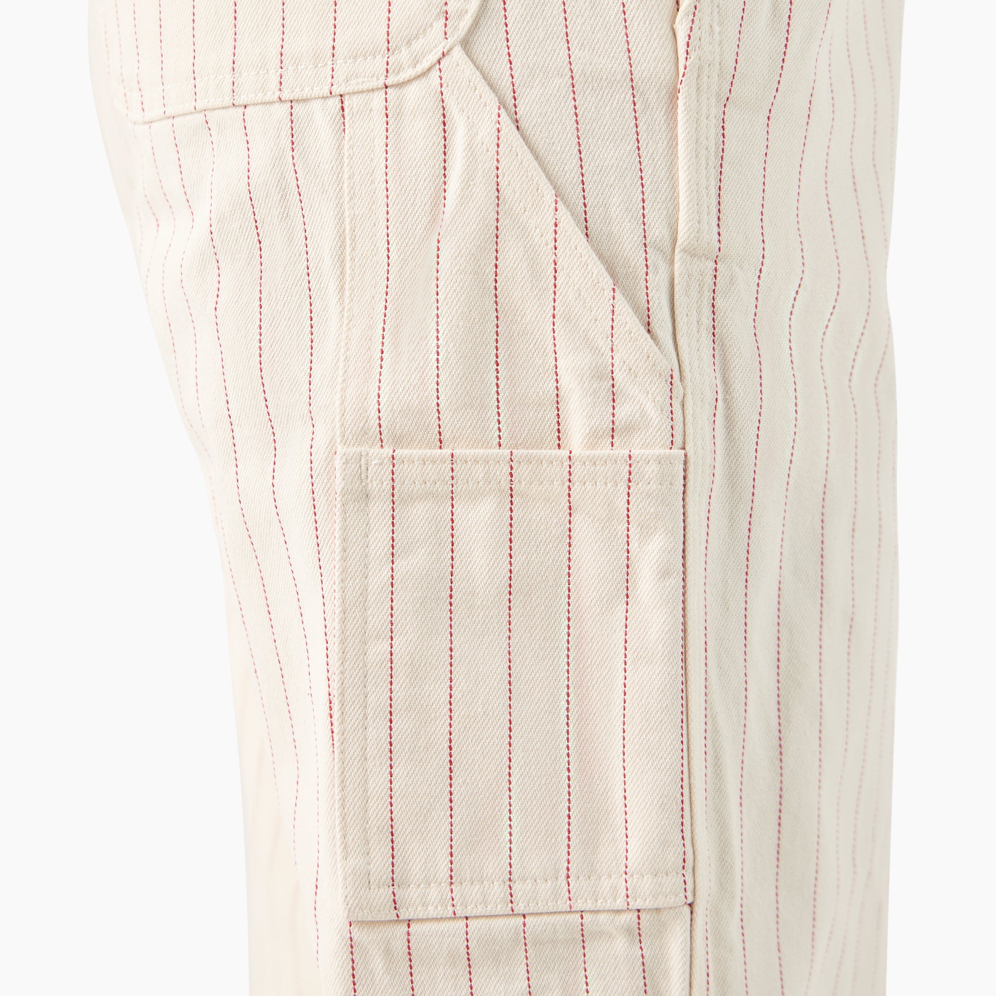 Women's Pinstripe Service Bib Overalls