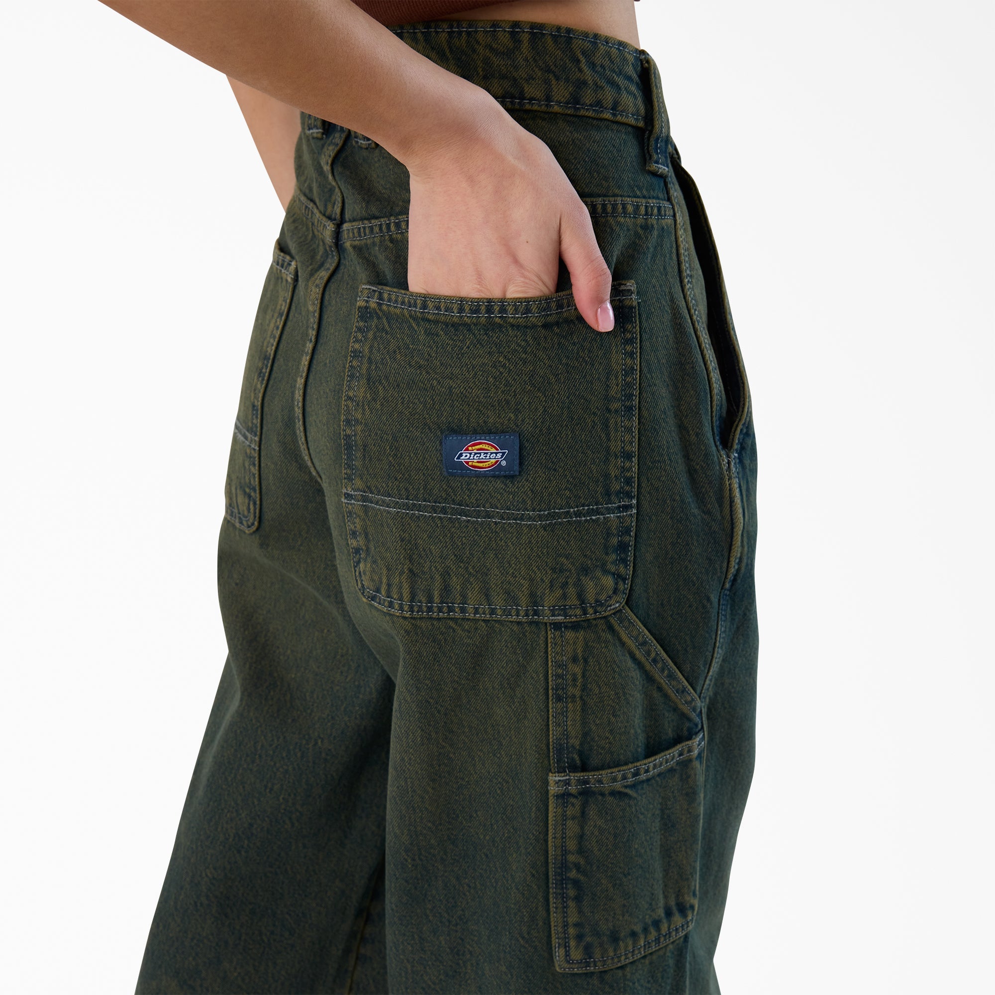 Women's Loose Fit Denim Carpenter Jeans