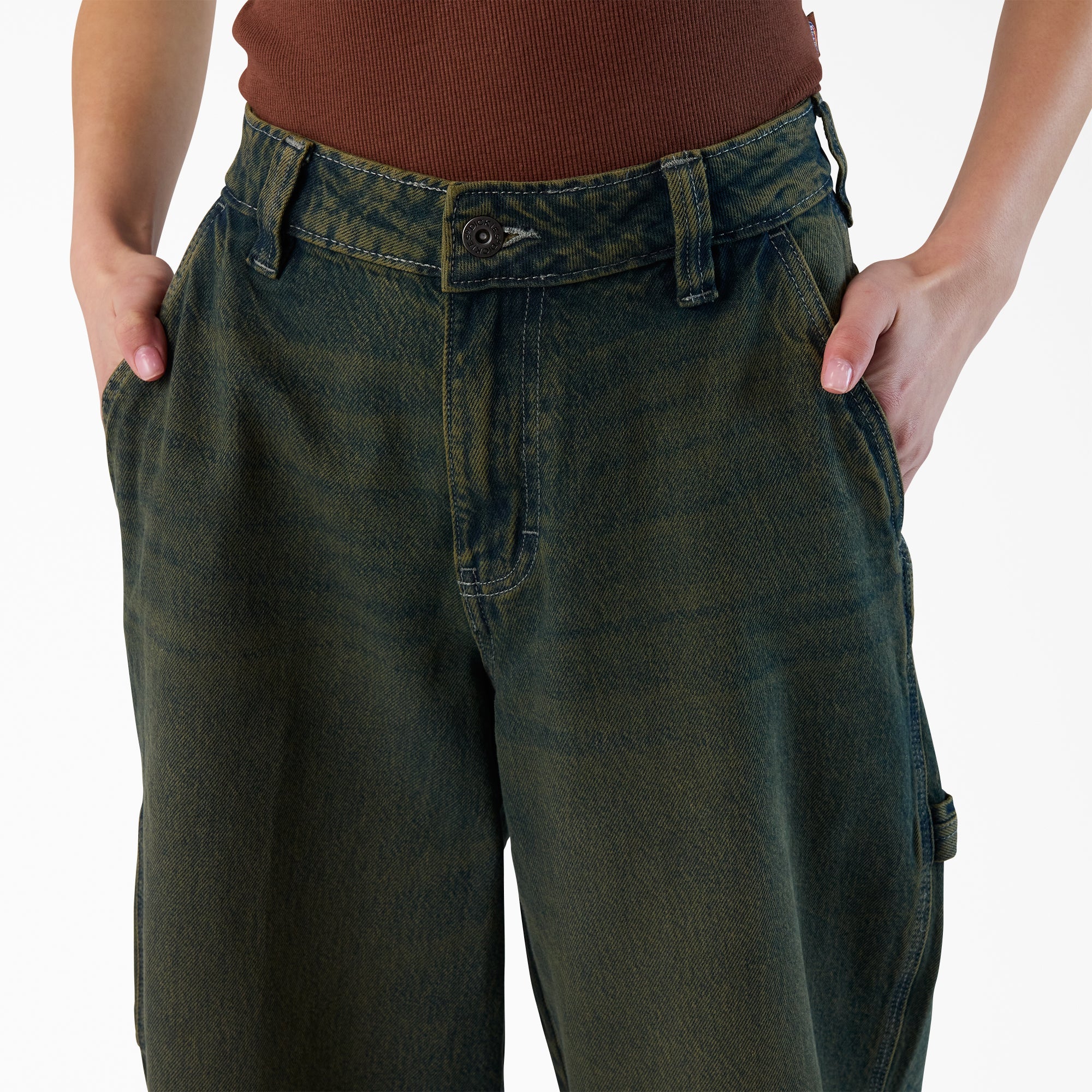 Women's Loose Fit Denim Carpenter Jeans