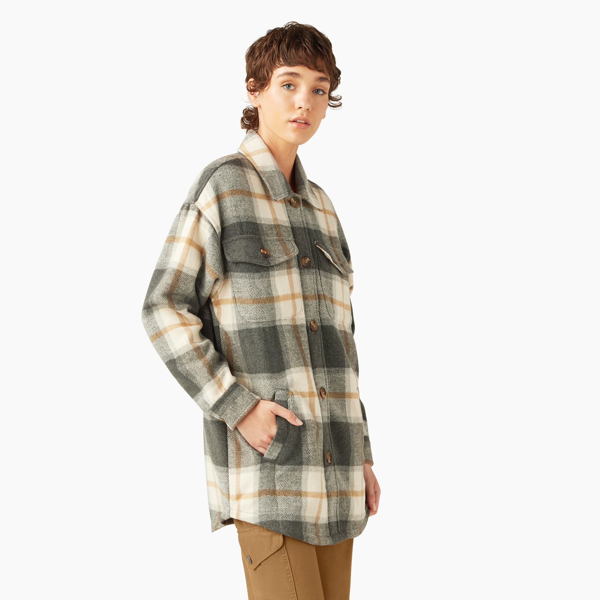 Women's Oversized Shirt Jacket