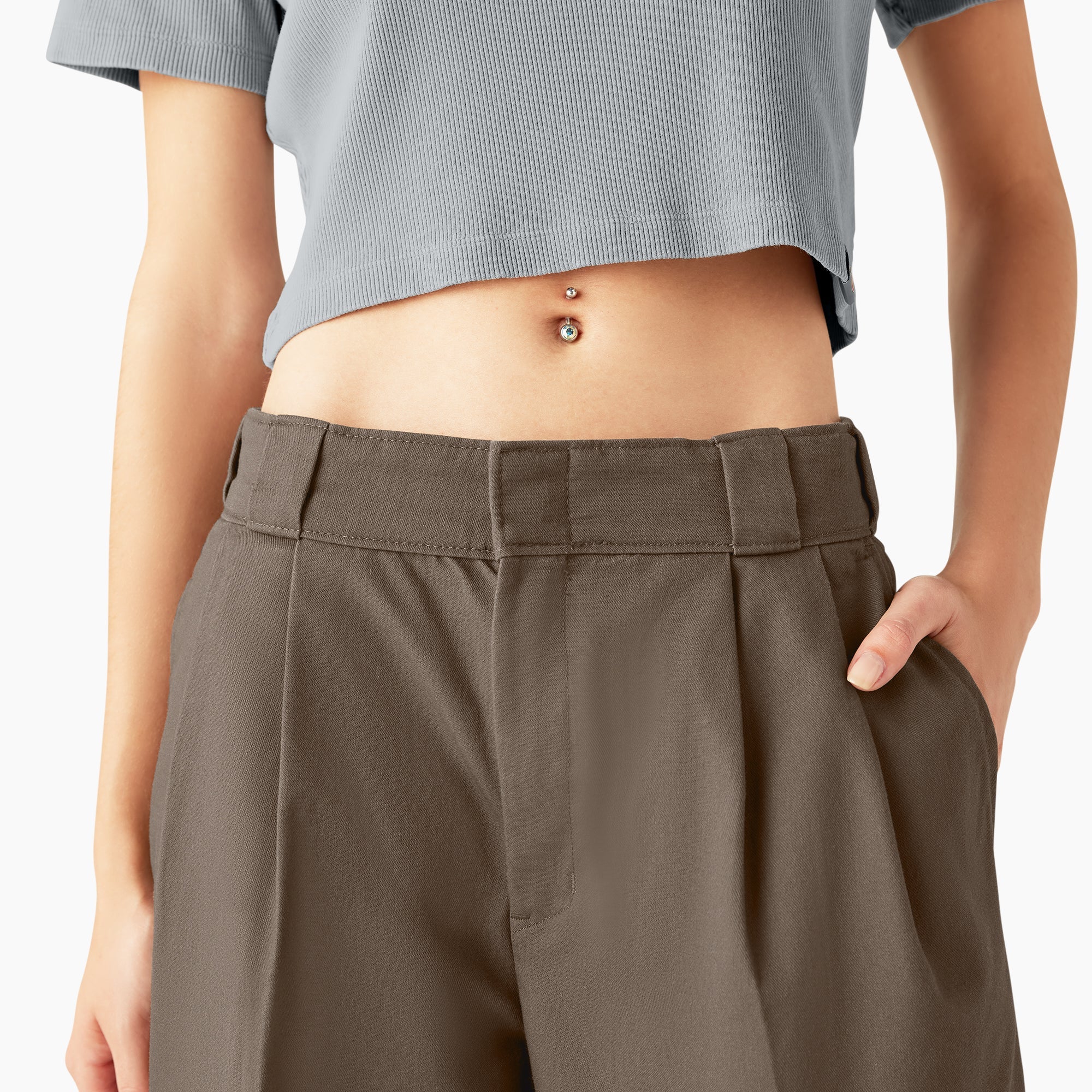 Women's Pleated Work Pants